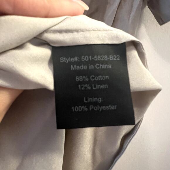 Jenni Kayne James midi Dress Willow size M sage green cotton linen - Picture 7 of 8